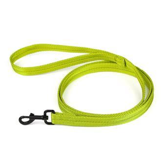 Dogline Nylon Flat Dog Leash, Lime Green, 5/8-in x 4-ft