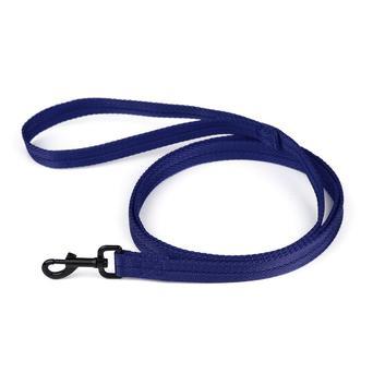 Dogline Nylon Flat Dog Leash, Navy Blue
