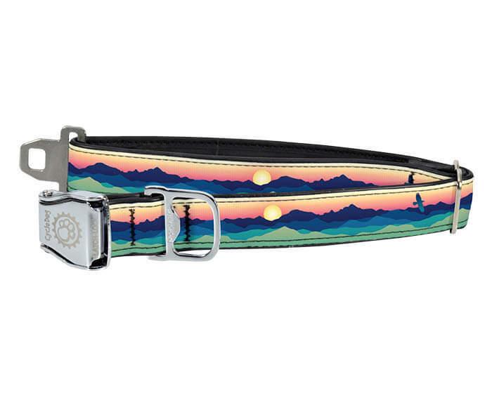 Cycle Dog FattyWidth Collar with Metal Buckle for Dogs, Eagle Sunrise, Large