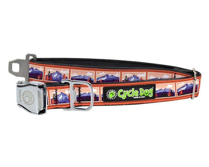 Cycle Dog FattyWidth Collar with Metal Buckle for Dogs, Mountain Sasquatch