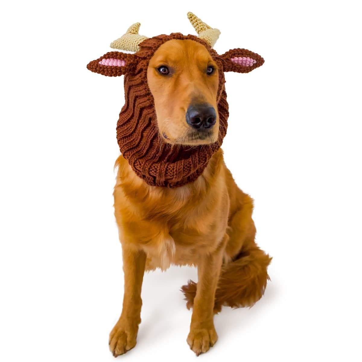 Zoo Snoods Reindeer Snood for Dogs, Large
