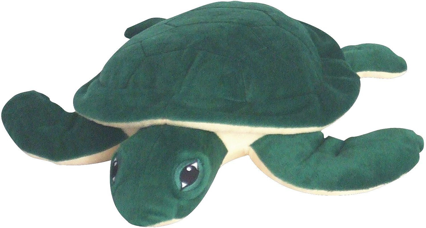 Petlou Sea Turtle Plush Dog Toy, 15-in
