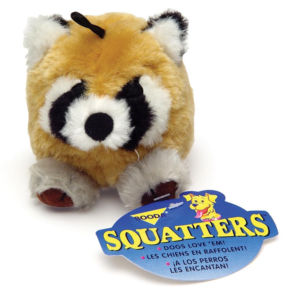 Zoobilee Squatter Raccoon Plush Dog Toy