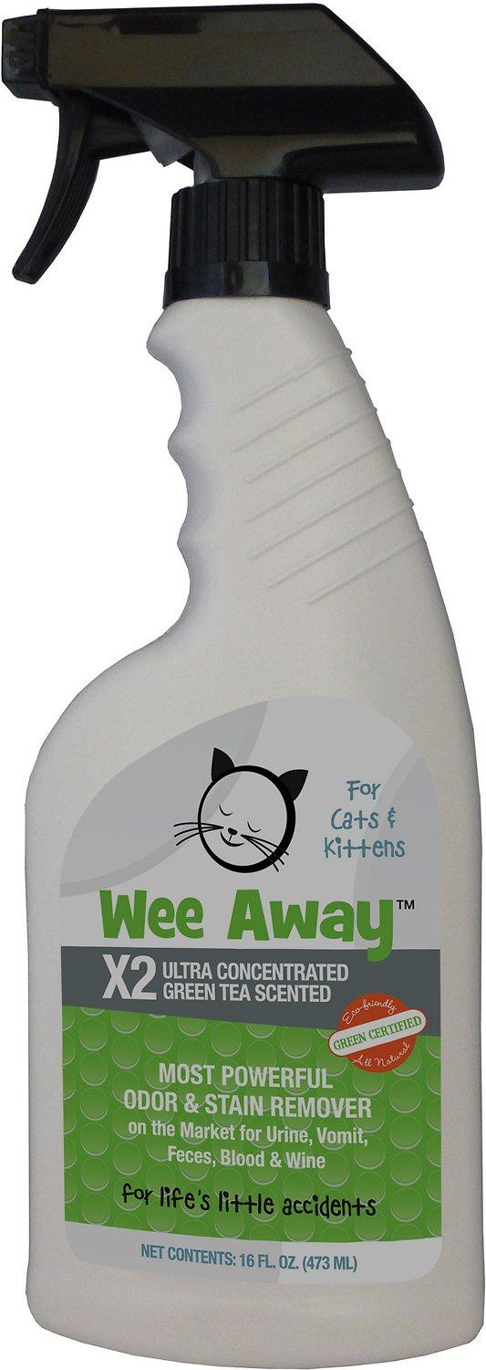 Wee Away X2 Ultra Concentrated Green Tea Scent for Cats & Kittens, 16-oz