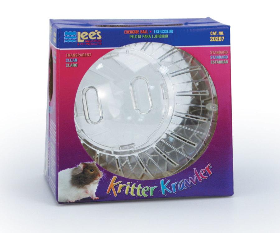 Lee's Aquarium Kritter Krawler Clear View-Thru Small Animal Toy, 7-in