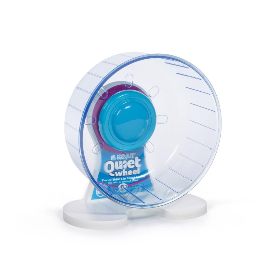 Prevue Pet Products Quiet Wheel Exercise Wheel for Small Animals, Blue, 6-in