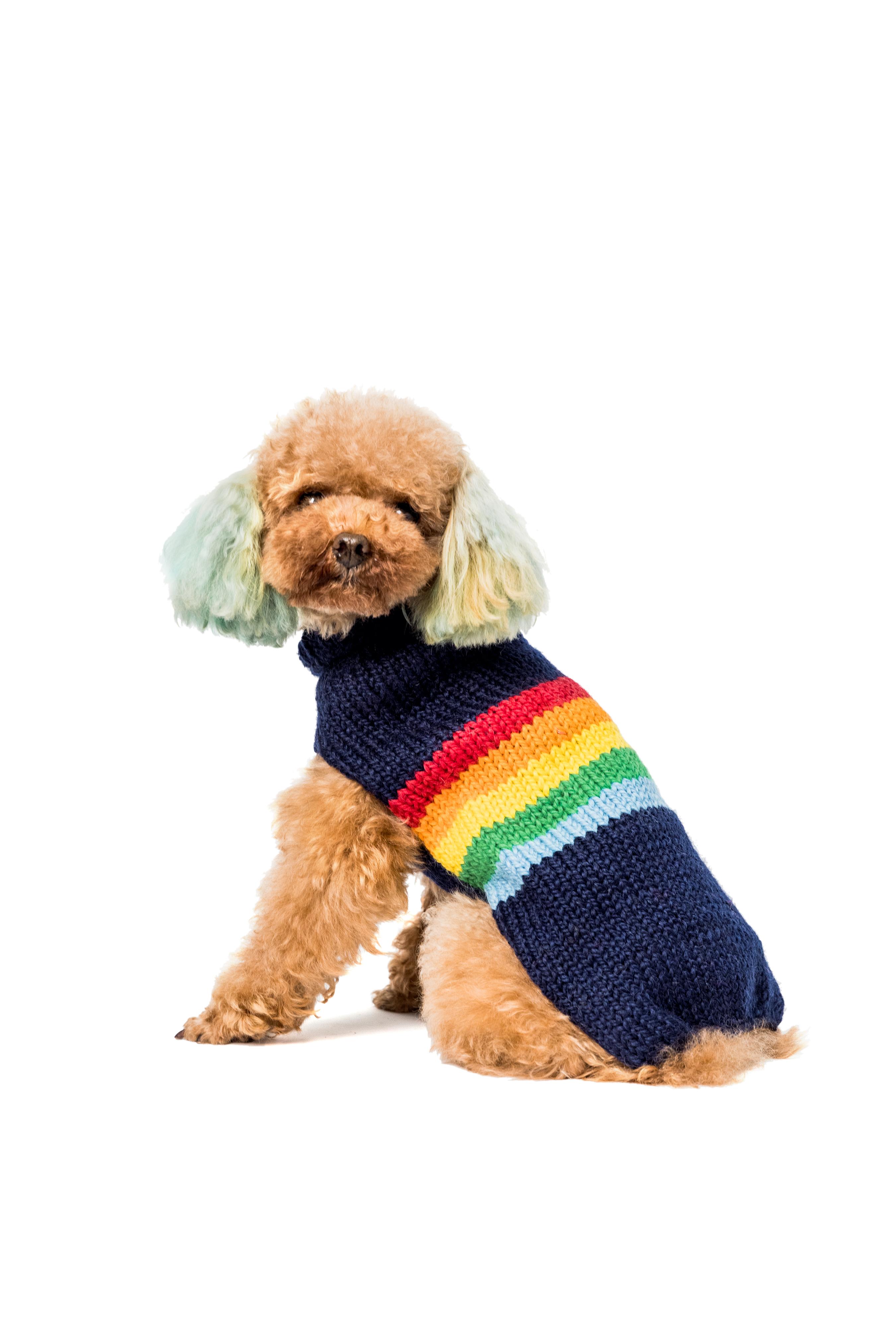 Chilly Dog Alpaca Dog Sweater, Good Vibes, X-Large