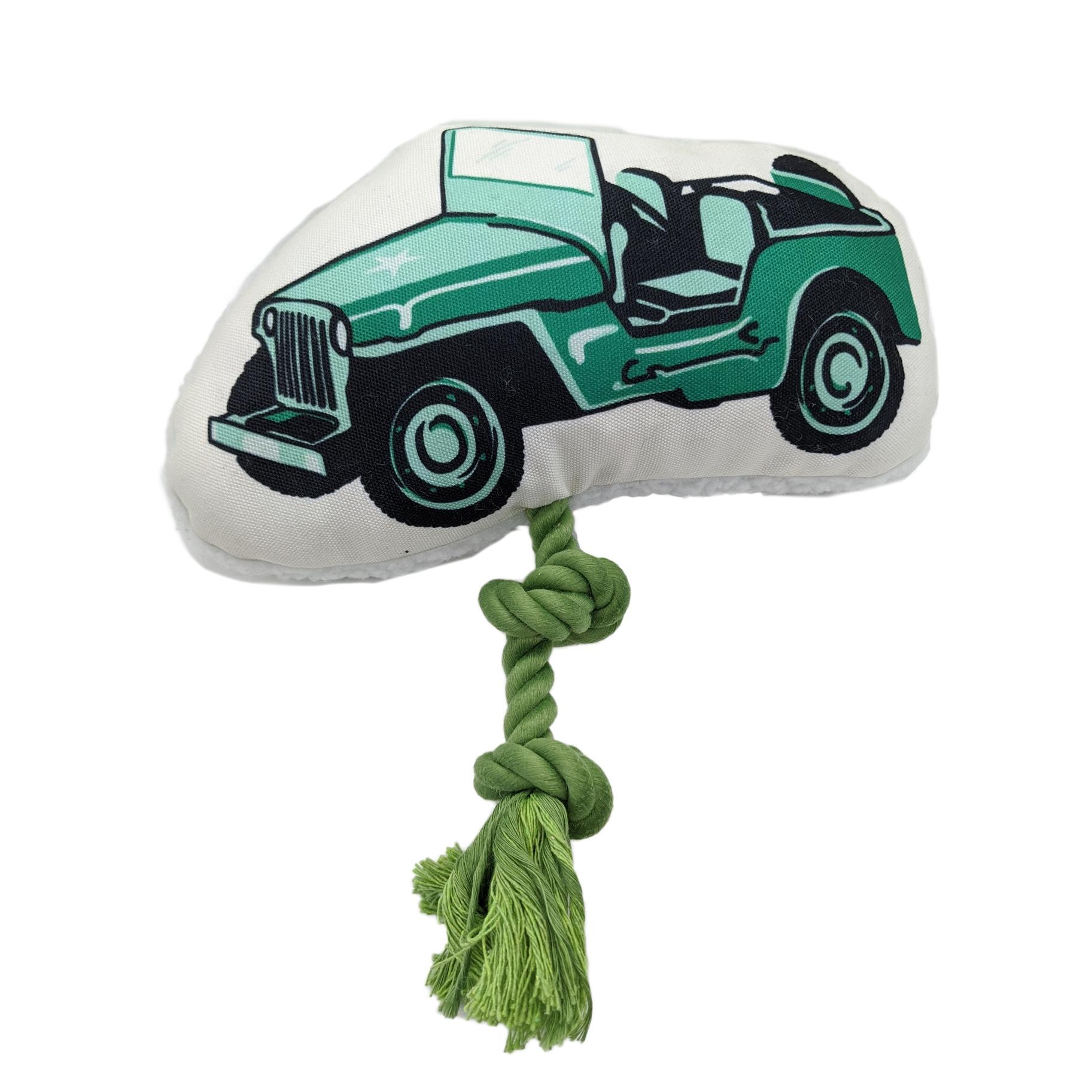 JoJo Modern Pets Retro Army Jeep Dog Toy