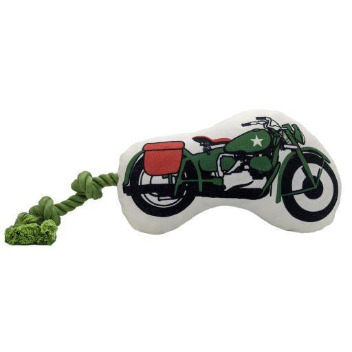 JoJo Modern Pets Retro Army Motorcycle Dog Toy