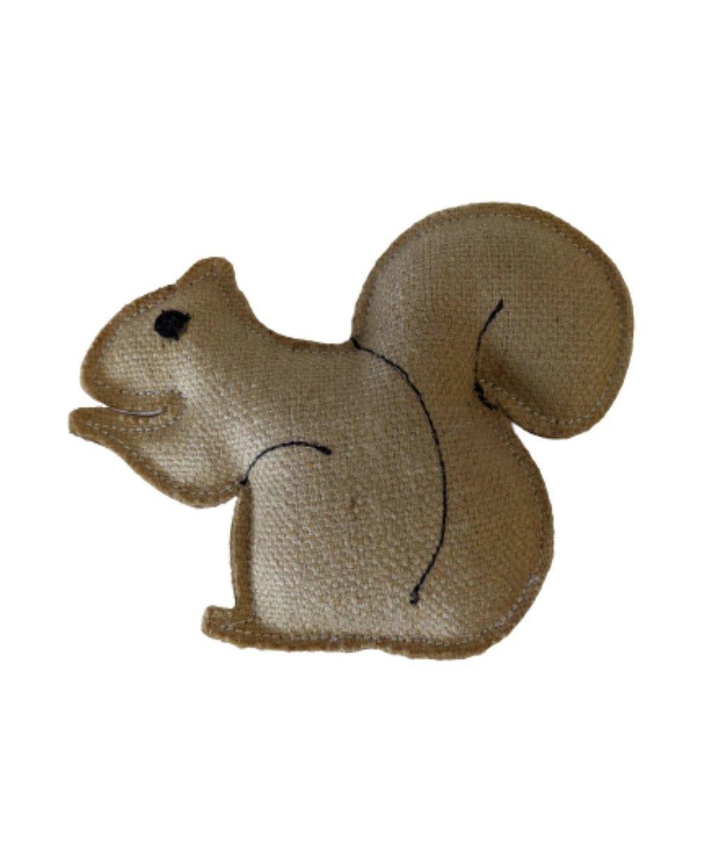 JoJo Modern Pets Rustic Jute Squirrel Dog Toy