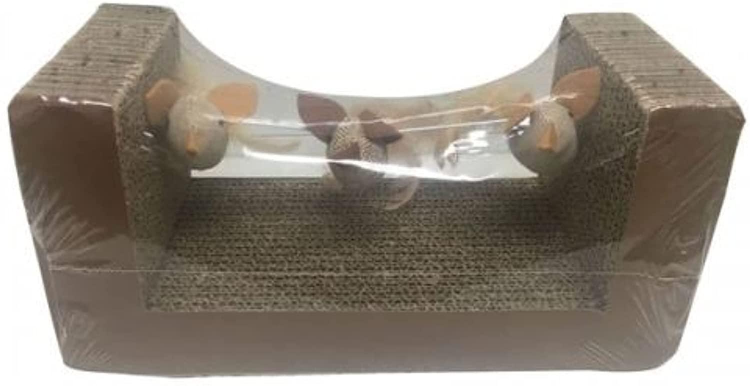 Pet Park Blvd Scratcher with Mice Cat Toy