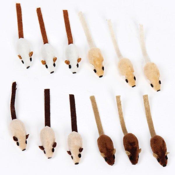 Pet Park Blvd Mouse Cat Toy, 12-pk