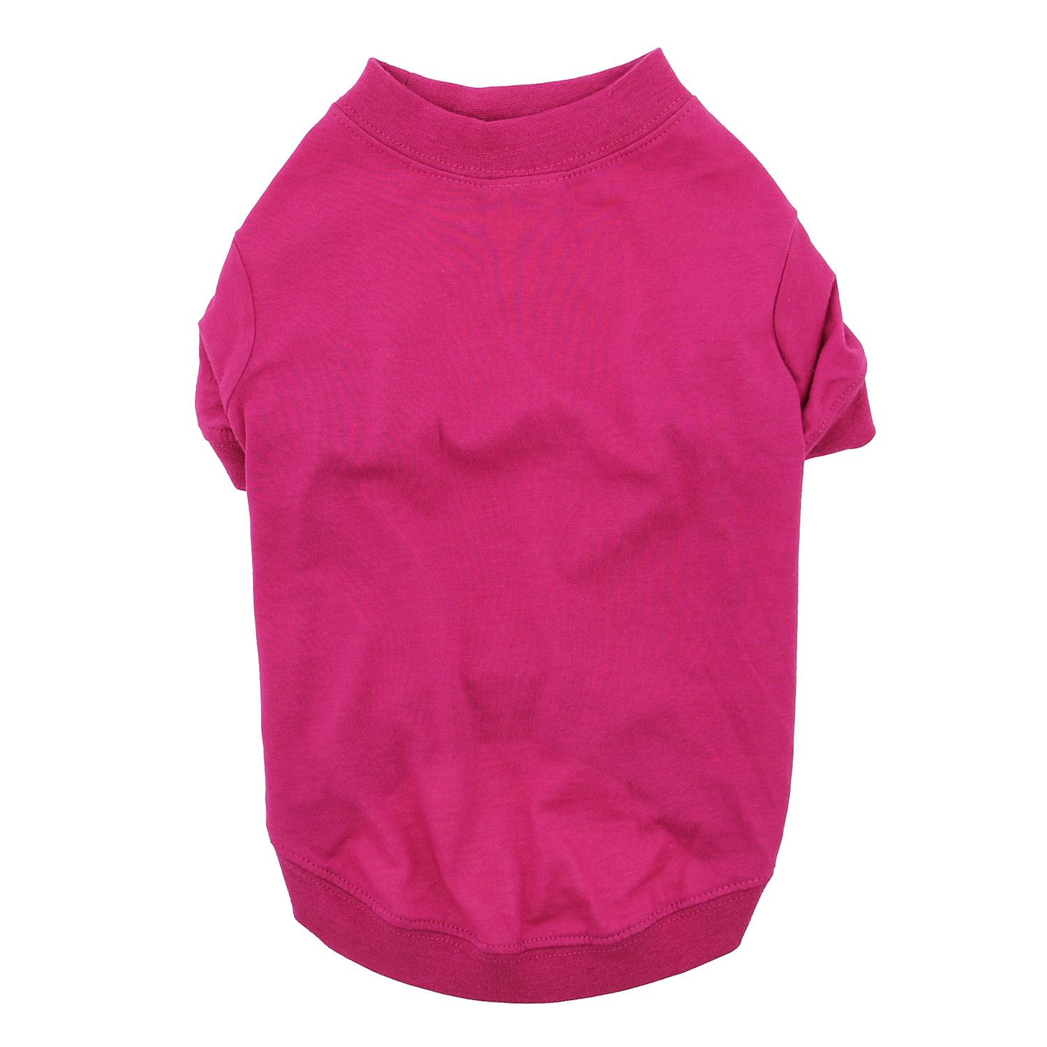 Zack & Zoey Basic Dog T-Shirt, Raspberry Sorbet, Small