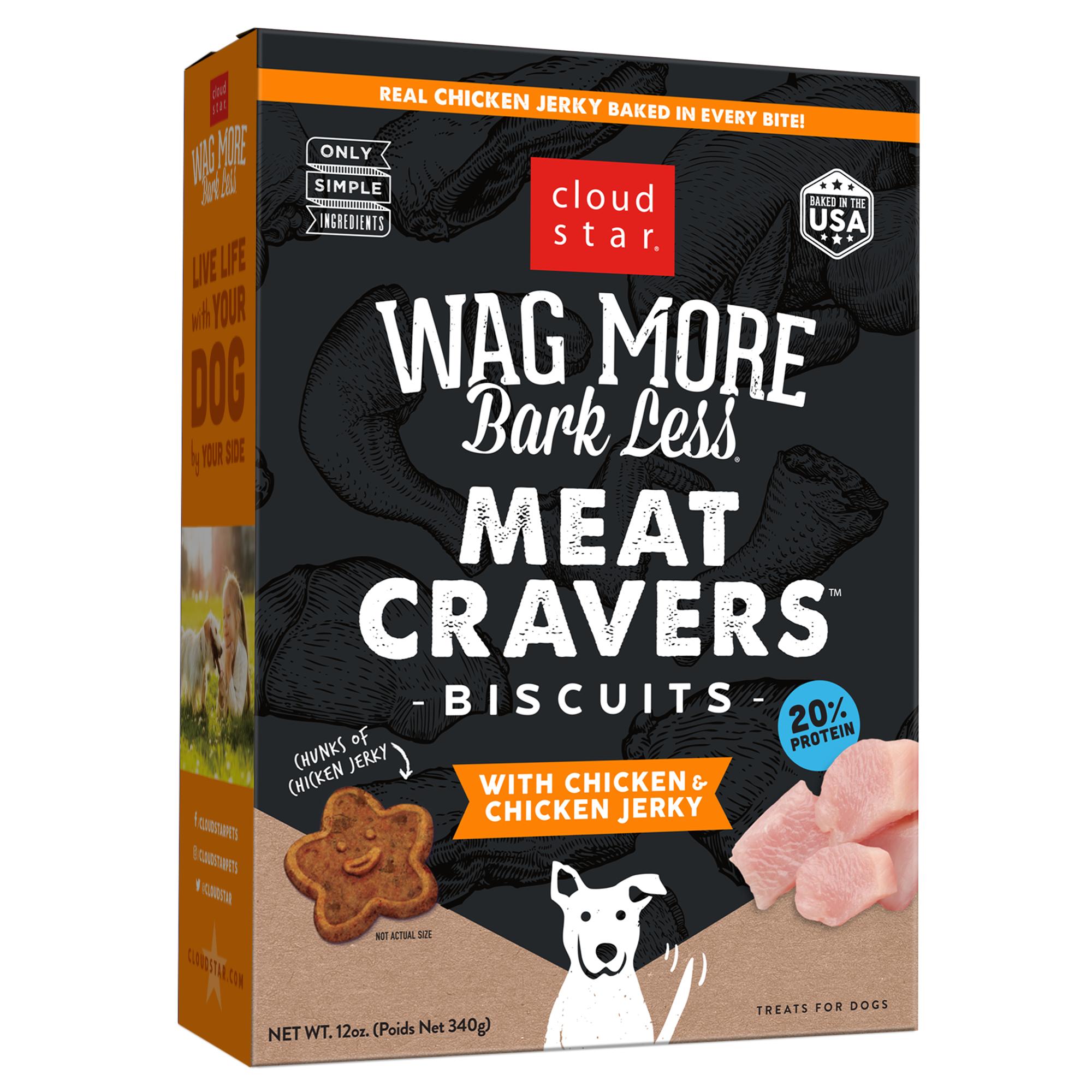 Cloud Star Wag Meat Cravers Biscuits Dog Treats, Chicken
