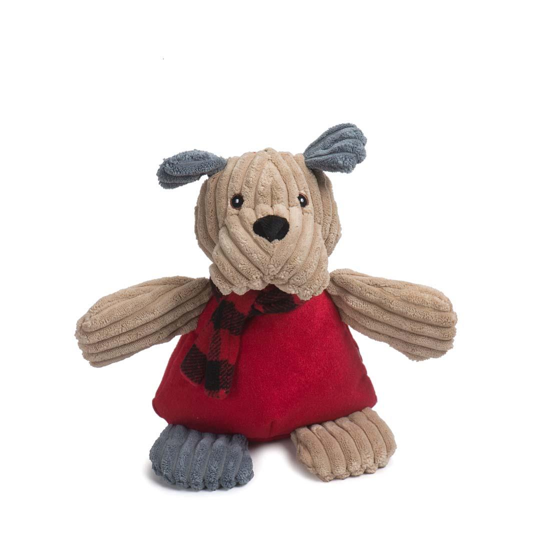 HuggleHounds Fireside Collection Chubbie Buddie Bully Dog Toy, Small
