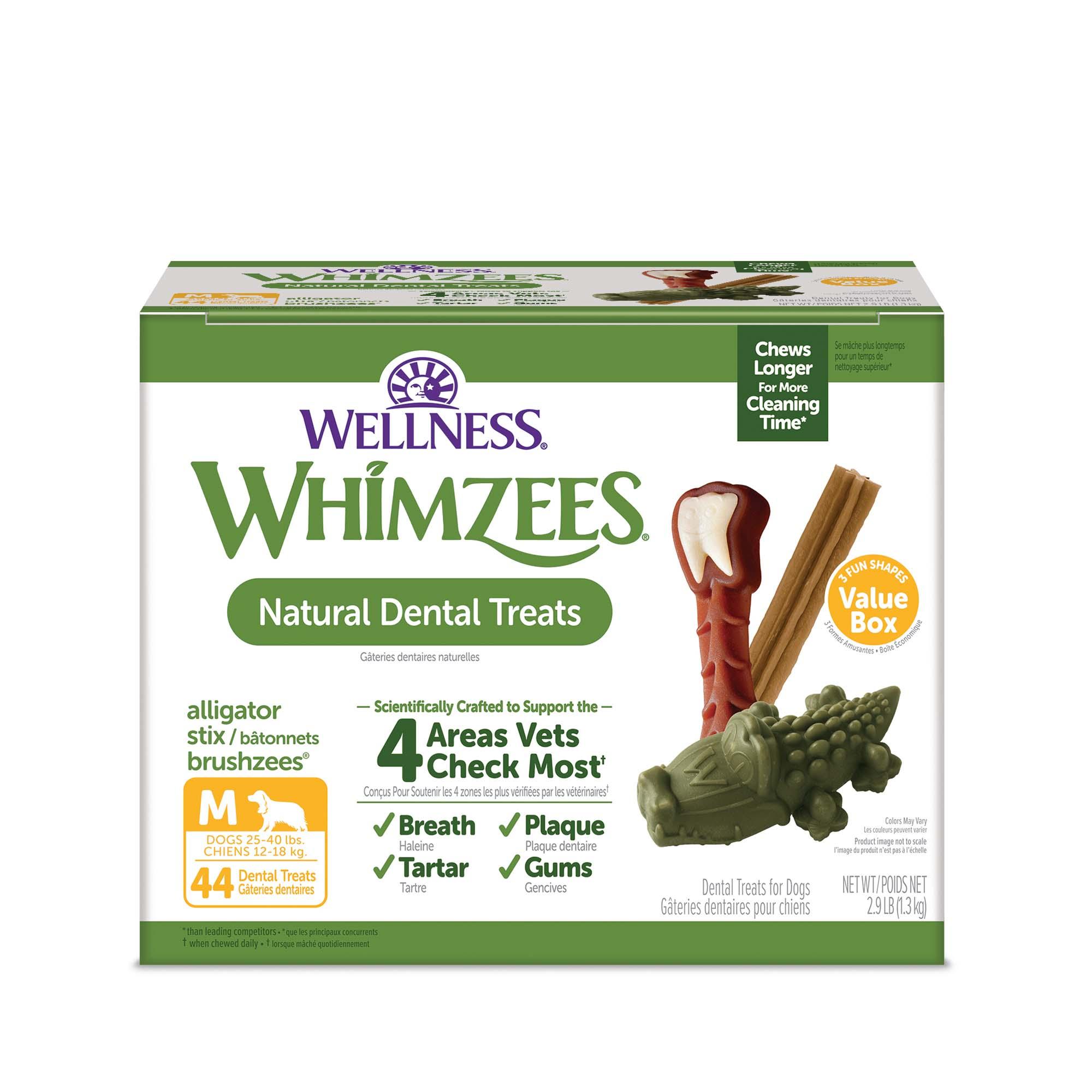 WHIMZEES Value Box Natural Dental Dog Treats, Medium