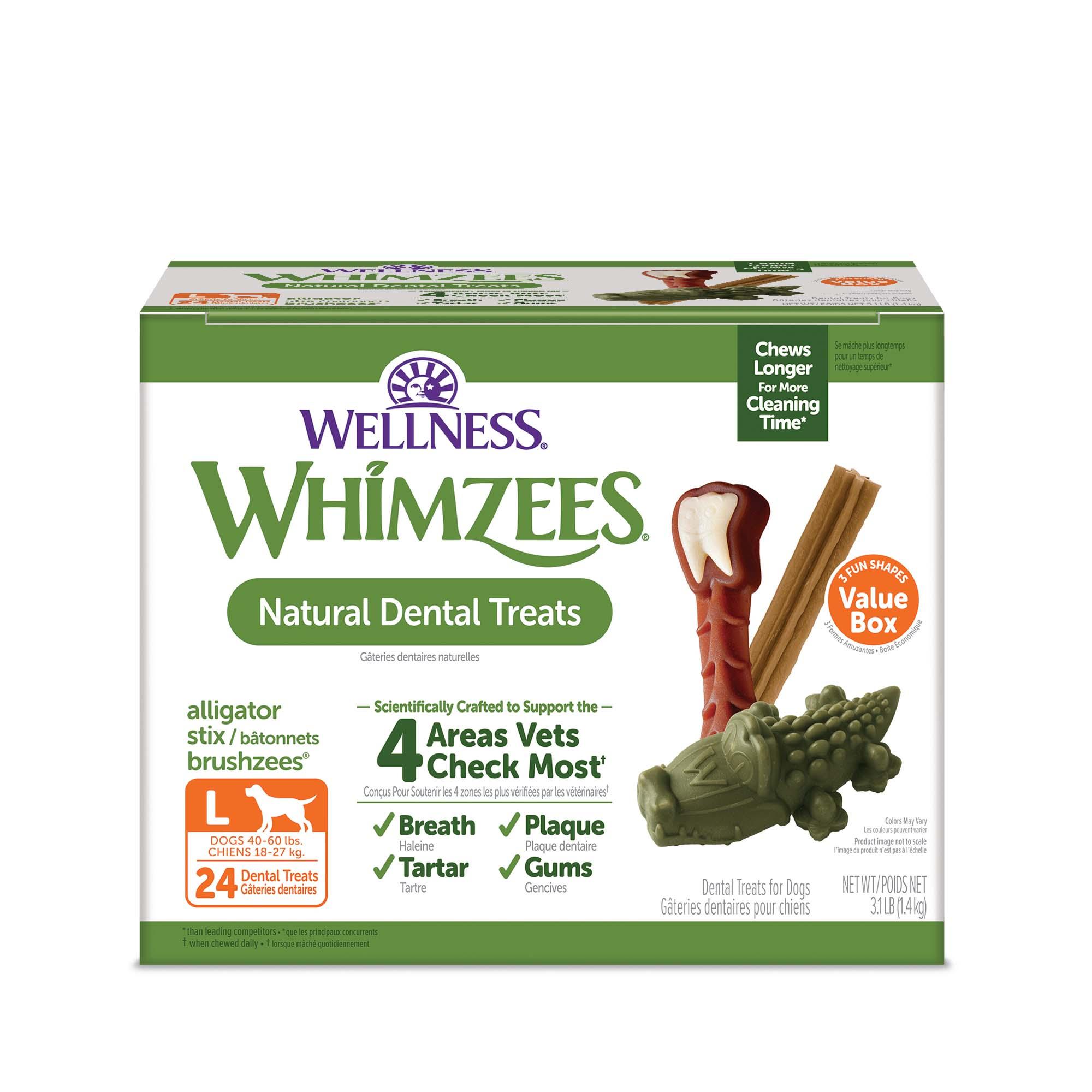 WHIMZEES Value Box Natural Dental Dog Treats, Large