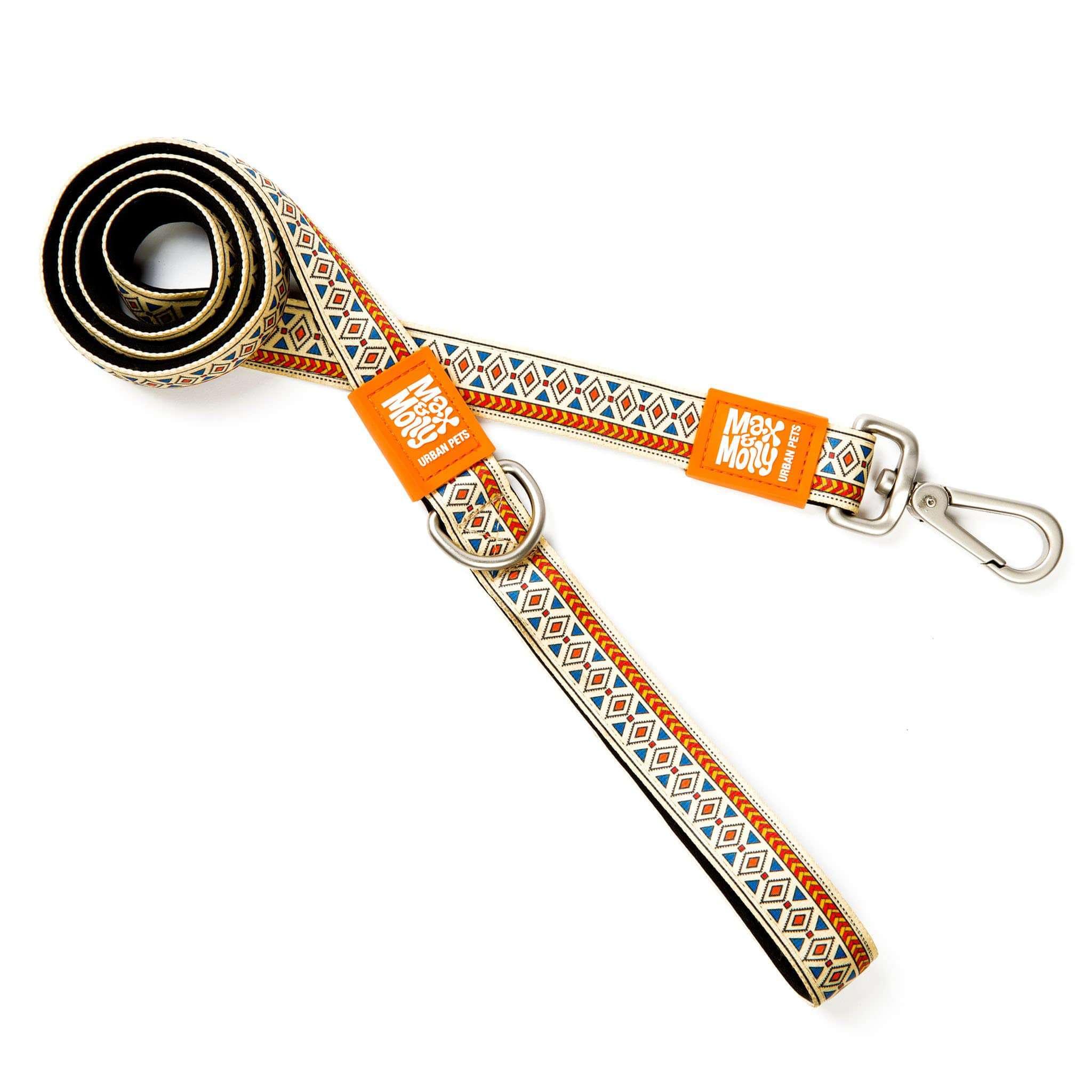 Max & Molly Short Dog Leash, Ethnic, Large