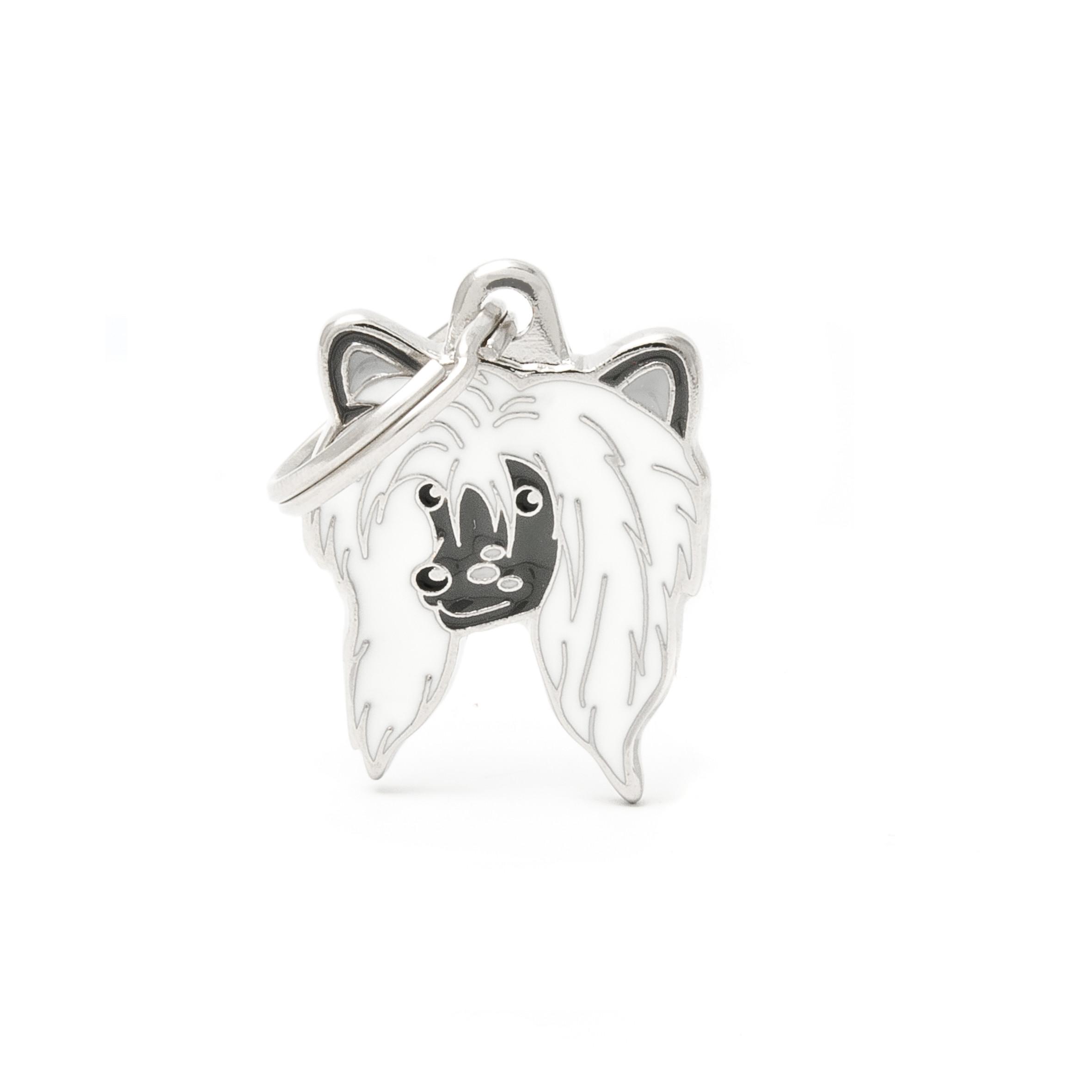 MyFamily Friends Chinese Crested Dog Pet ID Tag, Medium
