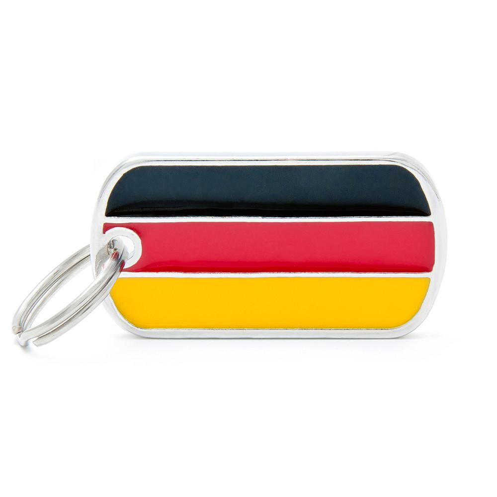 MyFamily Flags German Pet ID Tag, Medium