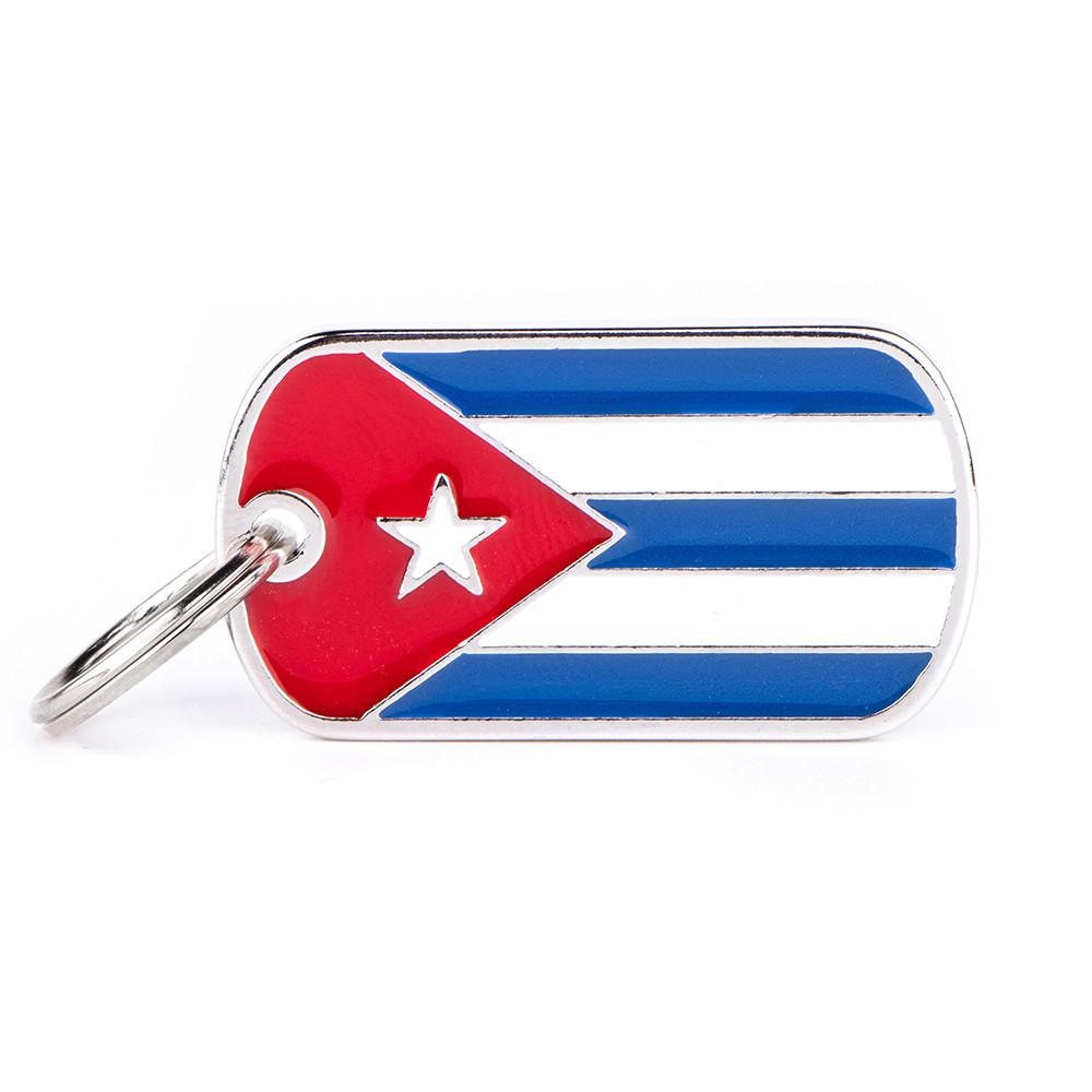 MyFamily Flags Cuba Pet ID Tag, Medium