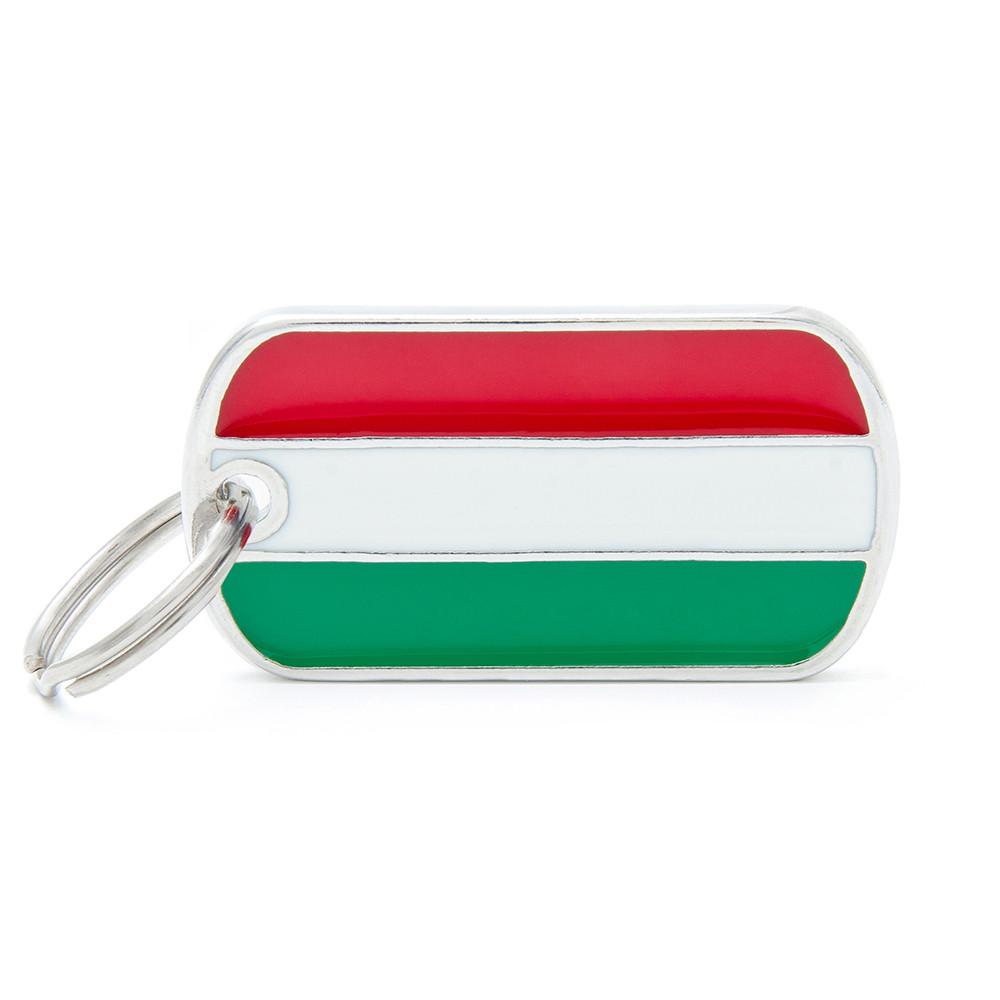 MyFamily Flags Hungarian Pet ID Tag, Medium
