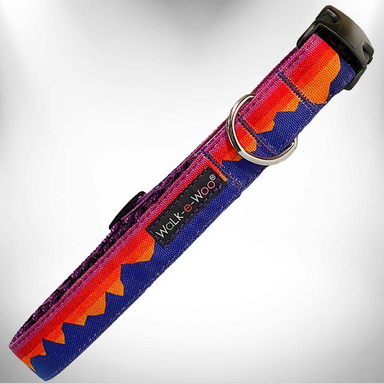 WaLk-e-Woo Dog Collar, Mountain Purple, X-Small