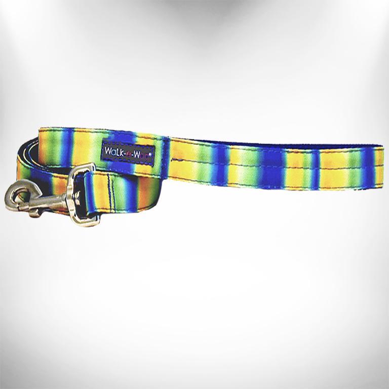 WaLk-e-Woo Dog Lead, Tie Dye Blue/Green