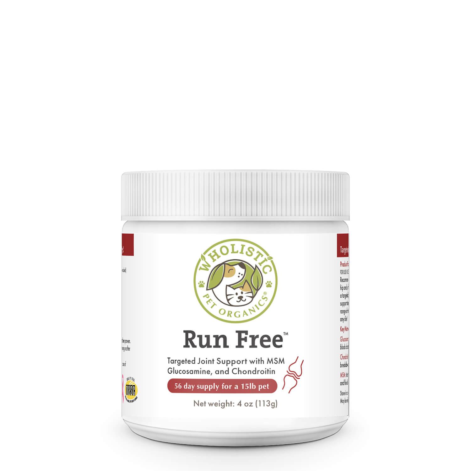 Wholistic Pet Organics Run Free Pet Supplement, 2-oz
