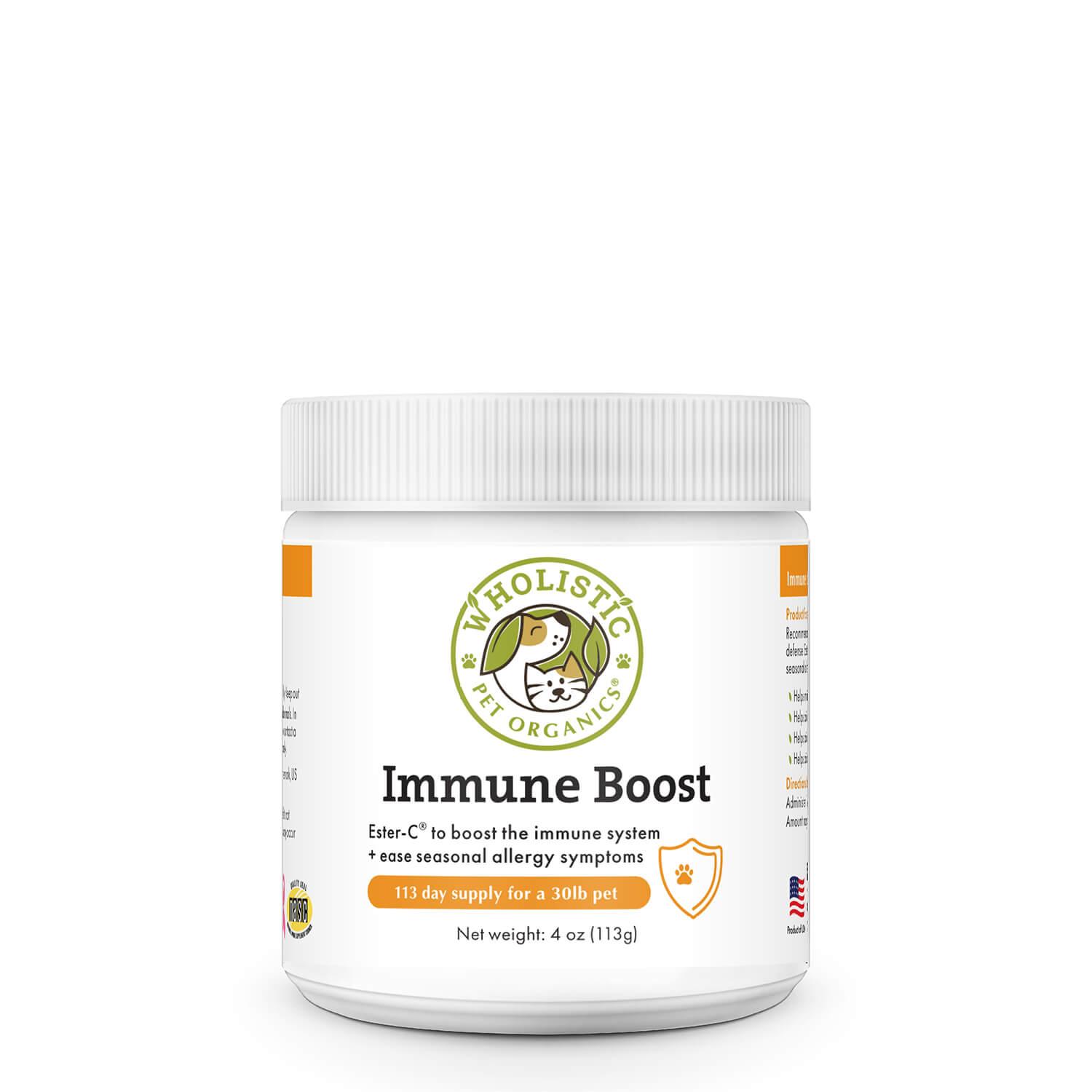 Wholistic Pet Organics Immune Boost Ester-C Pet Supplement, 4-oz