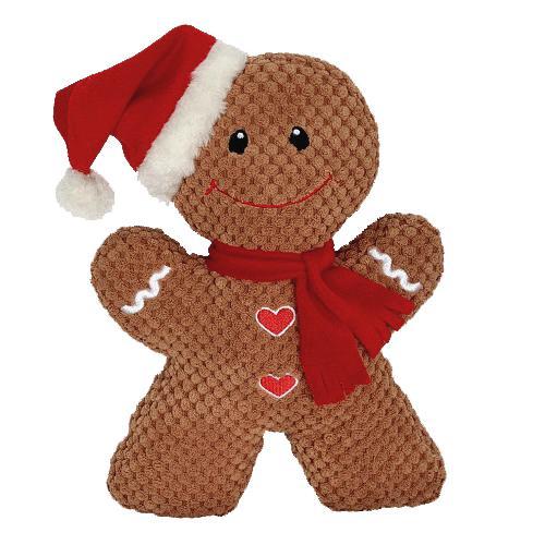 Petlou Christmas Mrs. Gingerbread Man Dog Toy