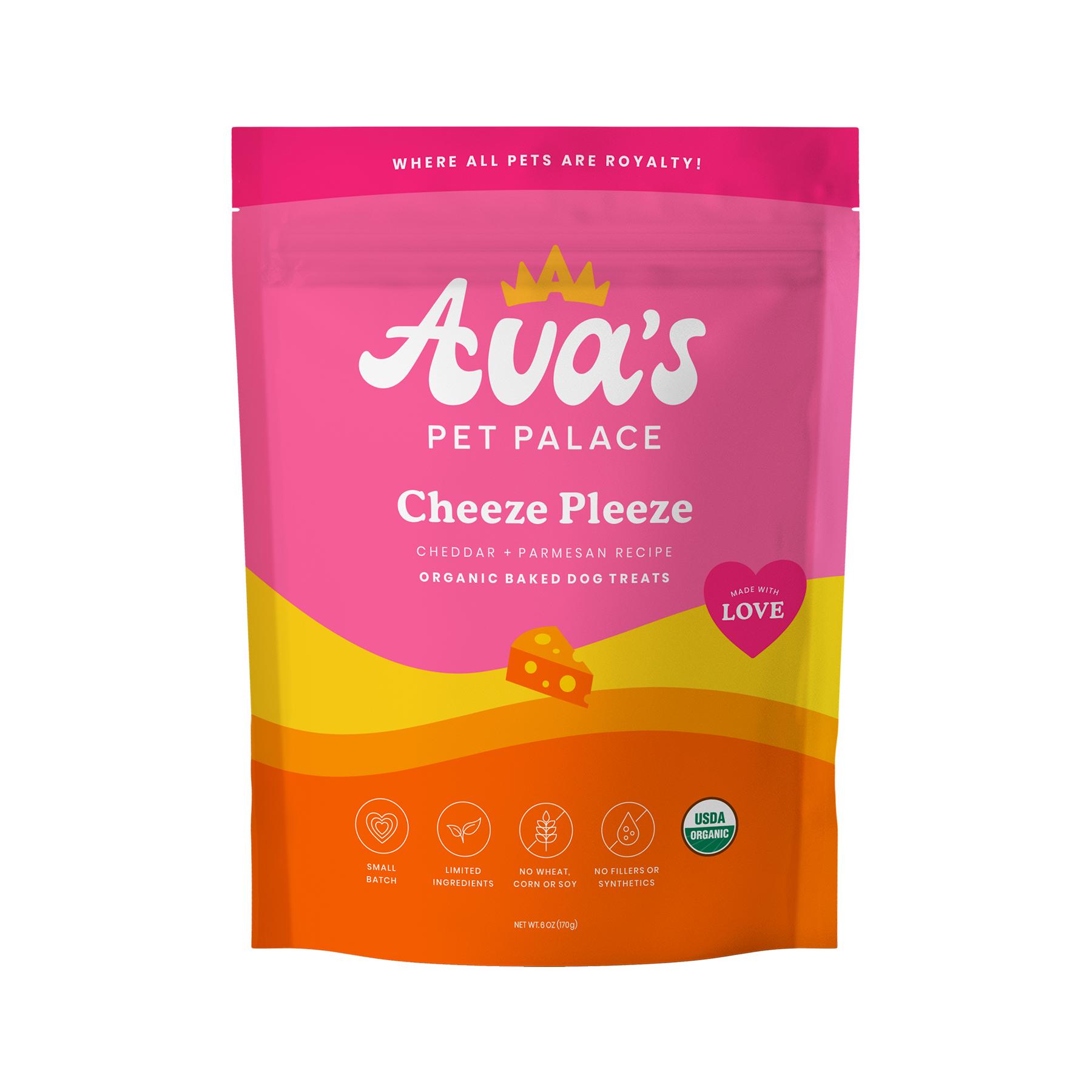 Ava's Pet Palace Cheeze Pleeze Dog Treats, 6-oz