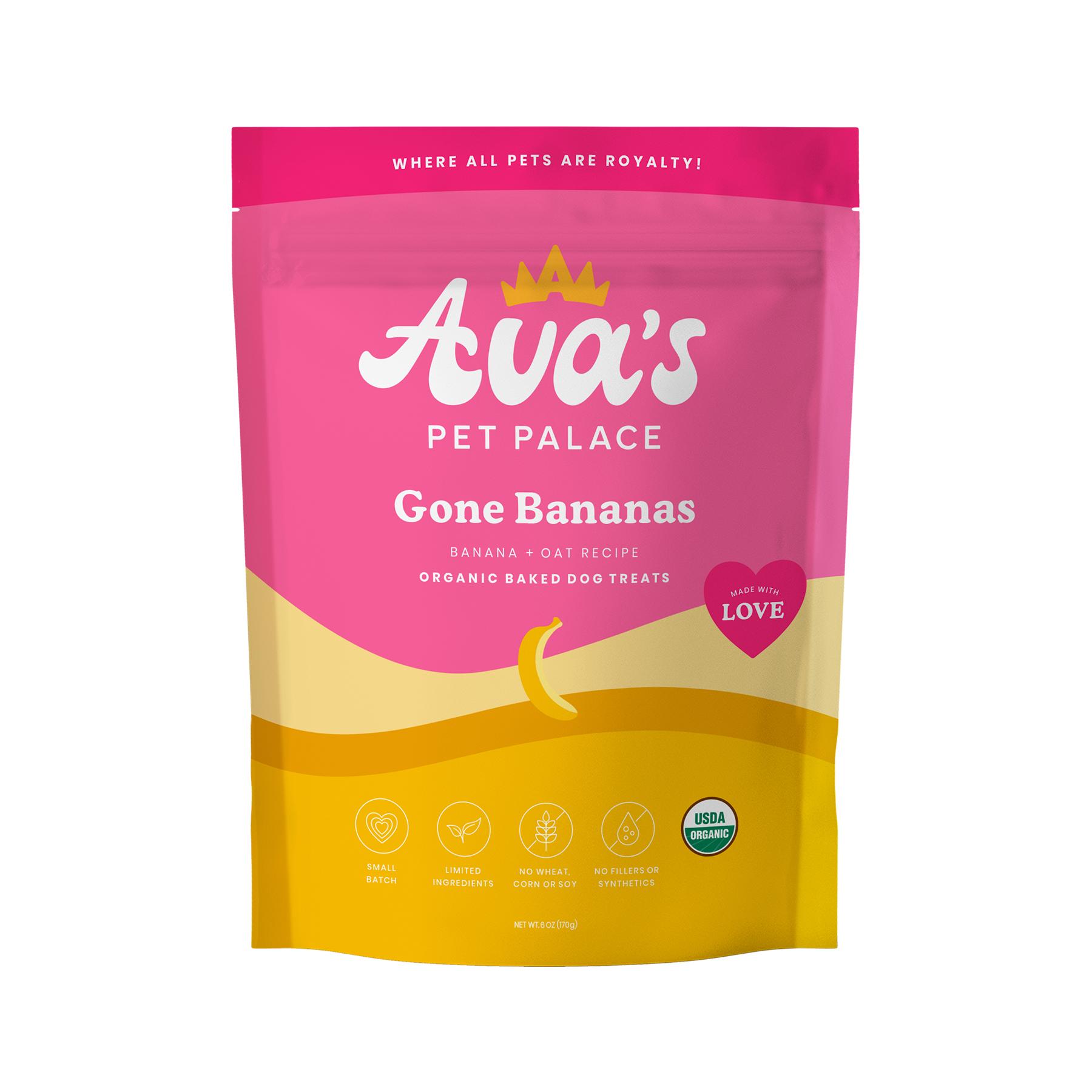 Ava's Pet Palace Gone Bananas Dog Treats, 6-oz