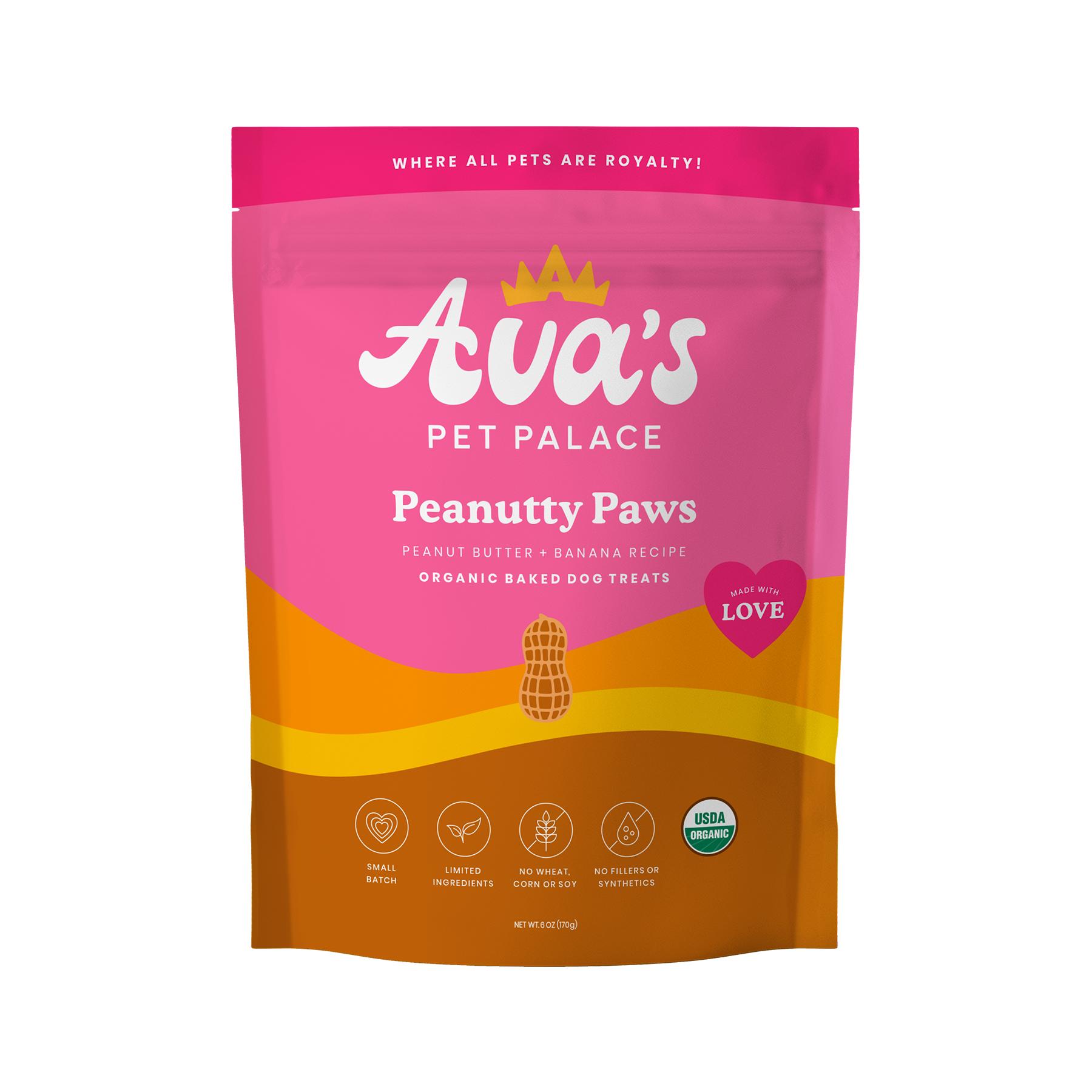 Ava's Pet Palace Peanutty Paws Dog Treats, 6-oz