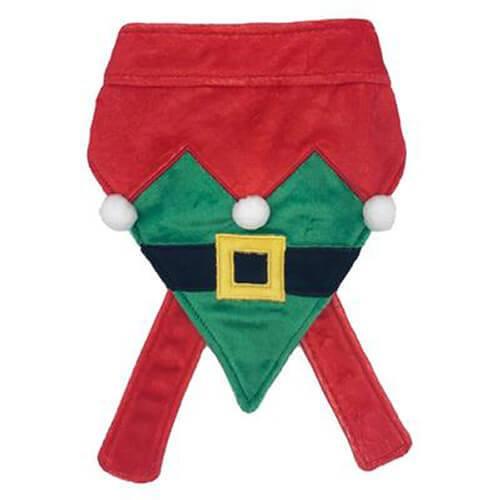 Huxley & Kent Dog Bandana, Elf Suit, Small
