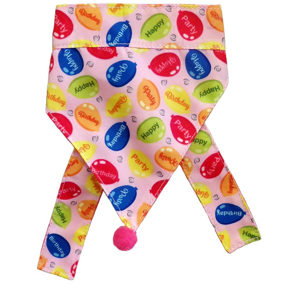 Huxley & Kent Dog Bandana, Party Time Pink, Small