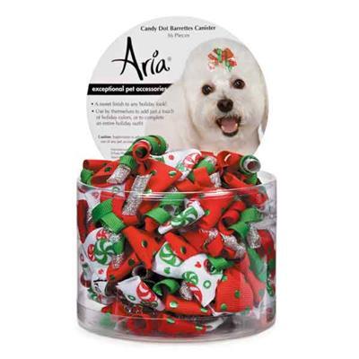 Aria Candy Dot Barrettes Pet Accessory, 36-count