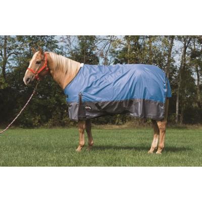 Weaver Leather Premium Turnout Horse Blanket, 600D with 200g Fill, Blue
