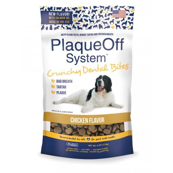 ProDen PlaqueOff System Crunchy Dental Bites Chicken Dog Treats