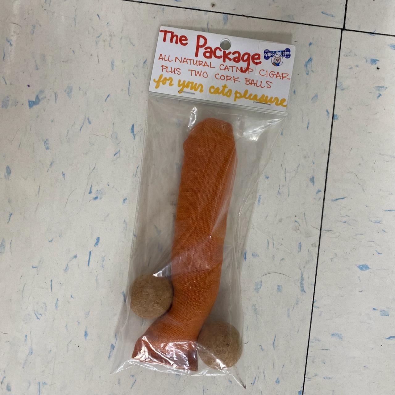 The Yuppy Puppy From the Field The Package Catnip Cat Toy, 6-in