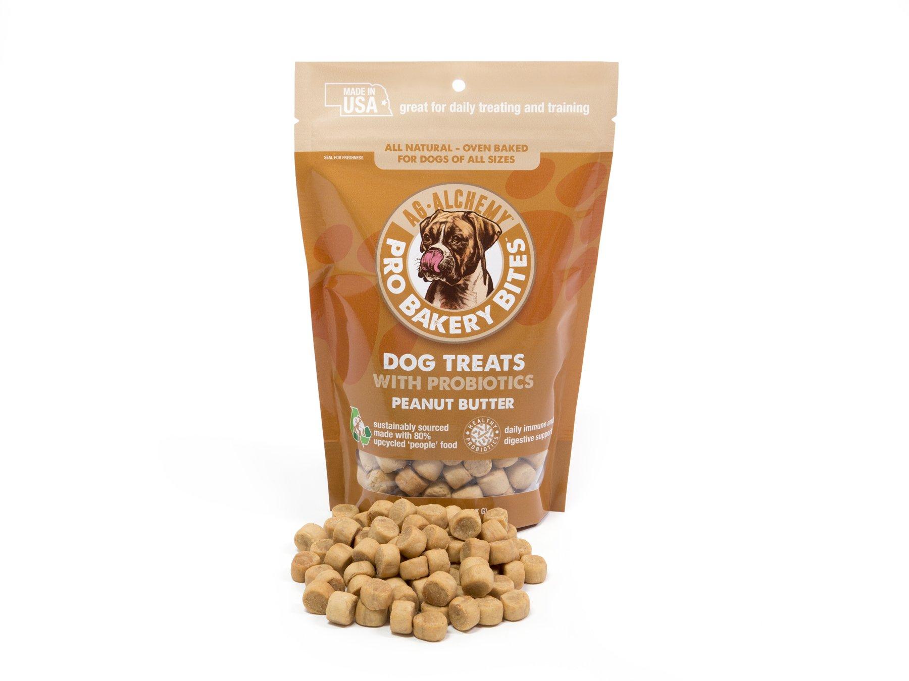 AG Alchemy Pro Bakery Bites Peanut Butter with Probiotics Dog Treats, 8-oz