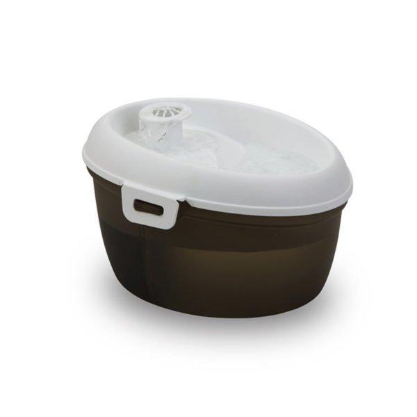 Cat H2O Drinking Fountain for Cats, Black/White, 1.2-L