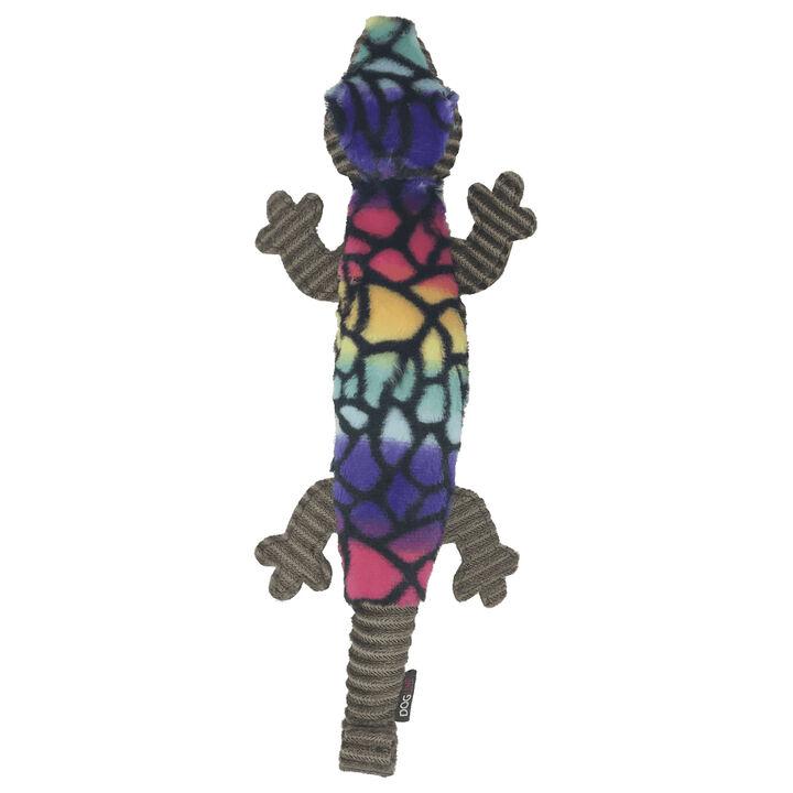 Dogline Party Lizard with Moving Tail Dog Toy, 17.5-in