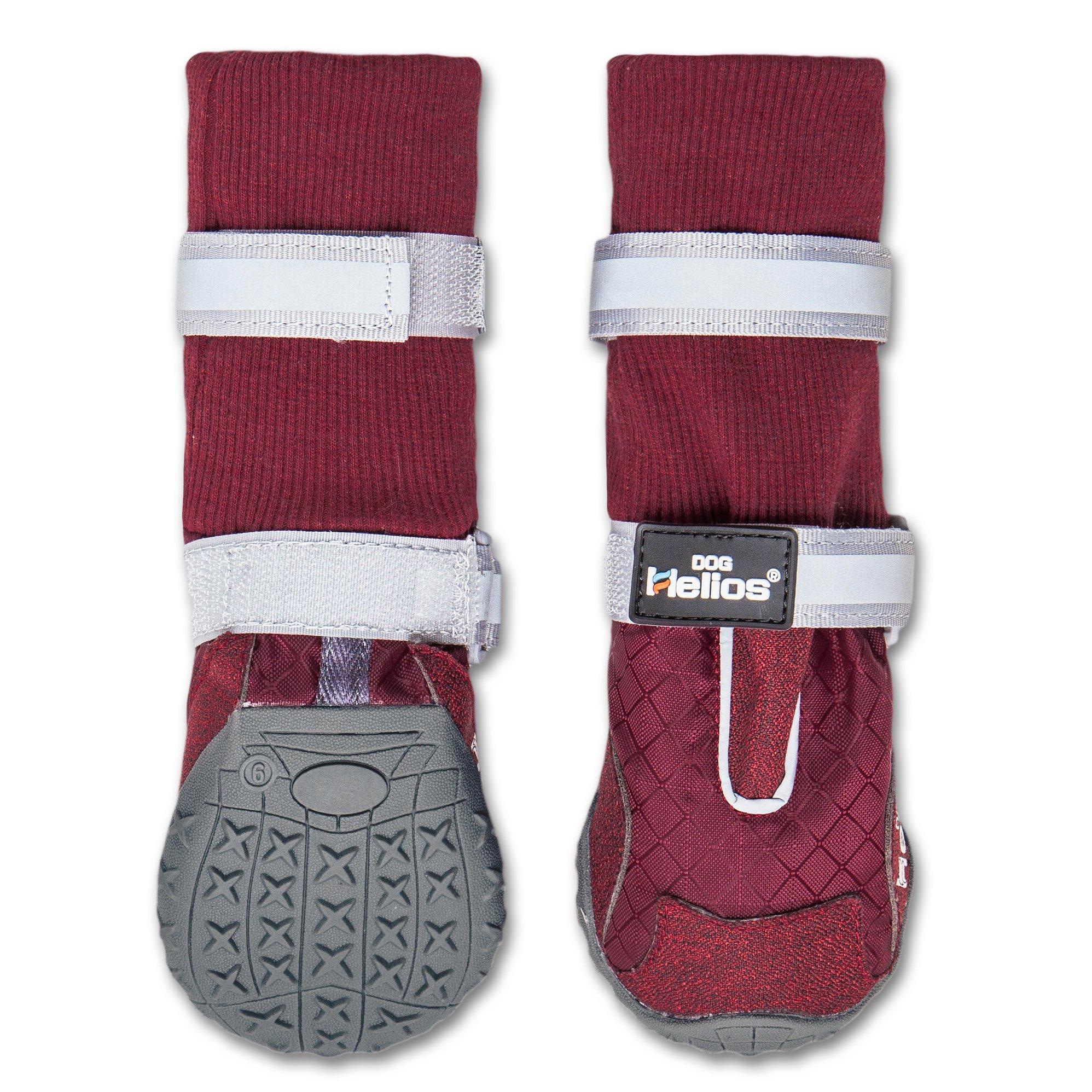 Pet Life Helios Traverse Premium Grip High-Ankle Outdoor Dog Boots, Red, Medium