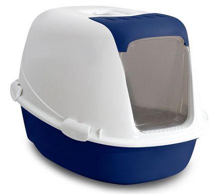 Bergamo Curvy Cat Litter Pan, Night Blue