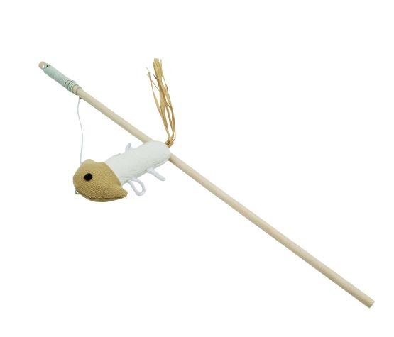 Bud'z Swing Stick Jelly Fish Cat Toy, Beige