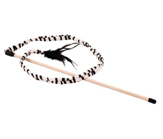 Bud'z Swing Stick Zebra Cat Toy, 49-in