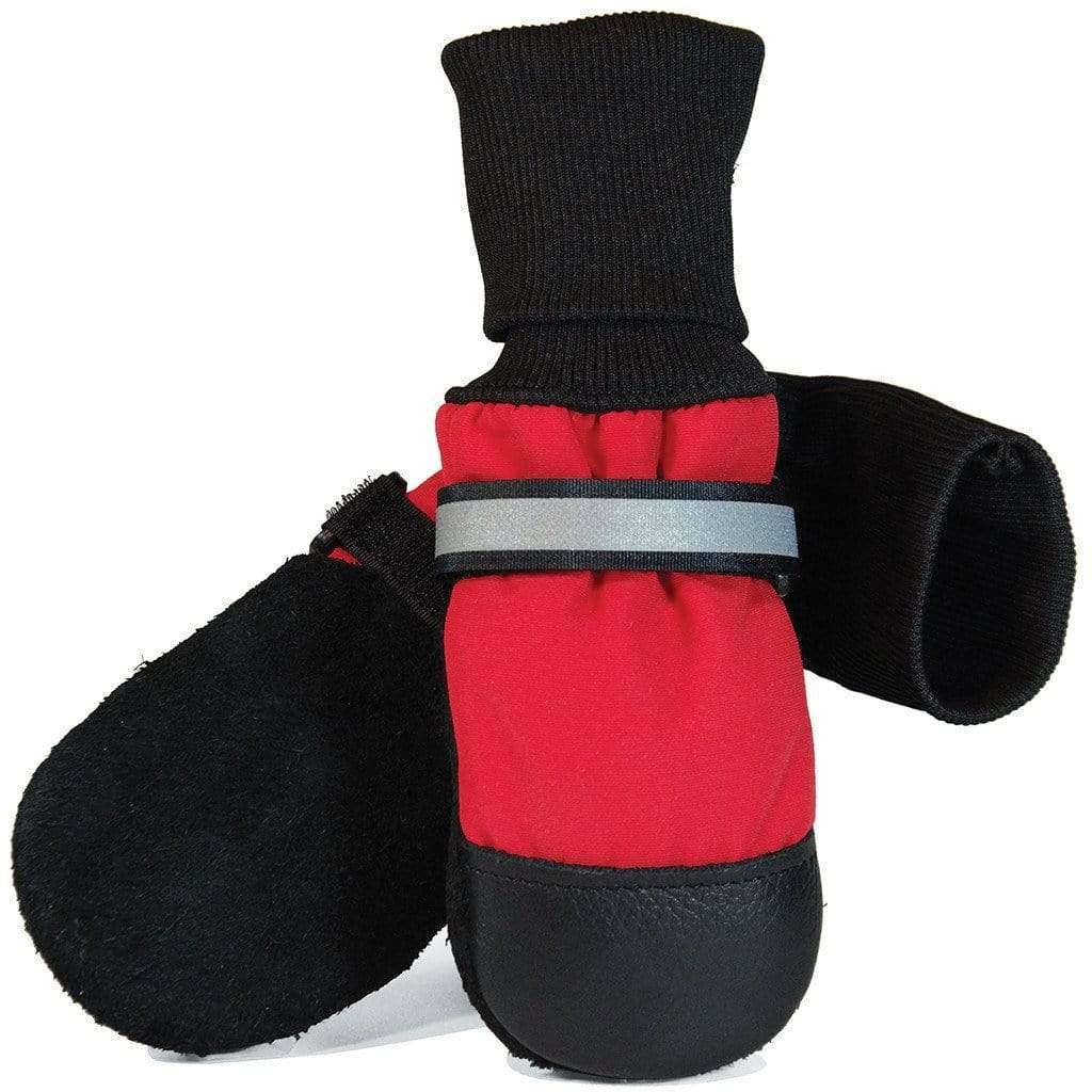 Muttluks Original Fleece-Lined Dog Boots, Red, Set of 4, XX-Large
