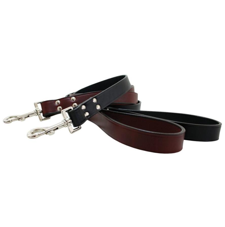 Auburn Leathercrafters X-Heavy Duty Town Dog Lead, Burgundy, 1-in x 72-in