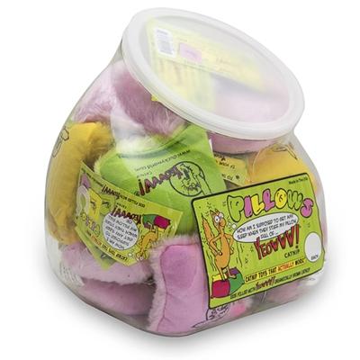 Yeowww! Jug of Pillows Catnip Cat Toy, Assorted Colors, 24-count